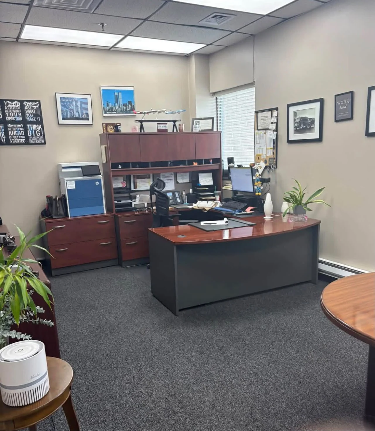 Clean office workspace